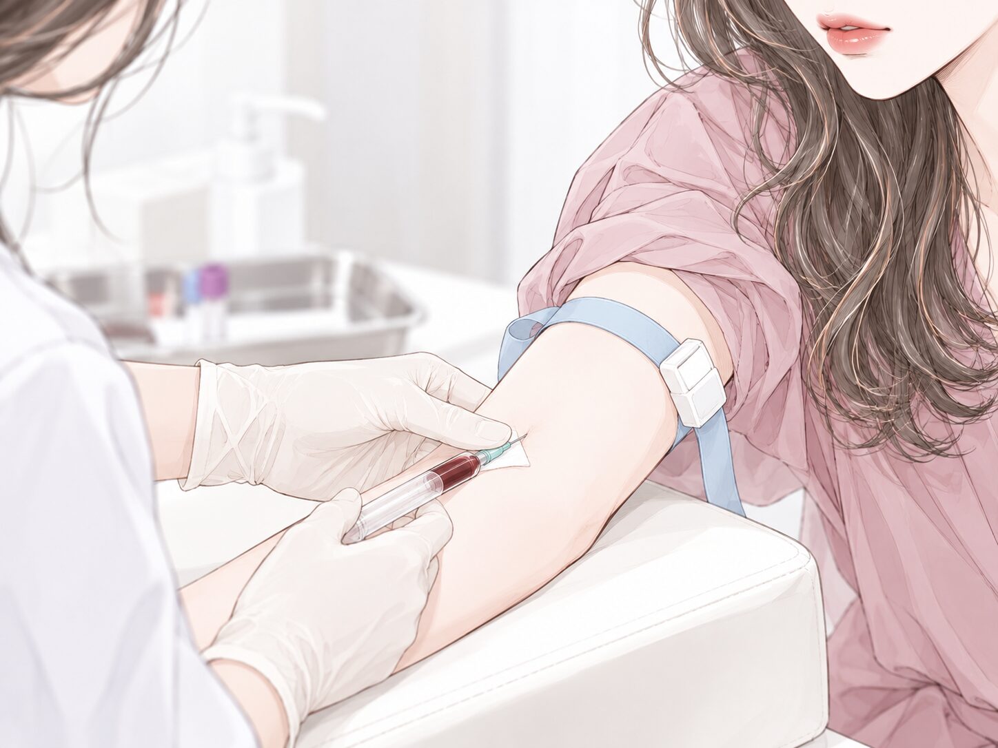 顔のPRP注入の流れ:採血